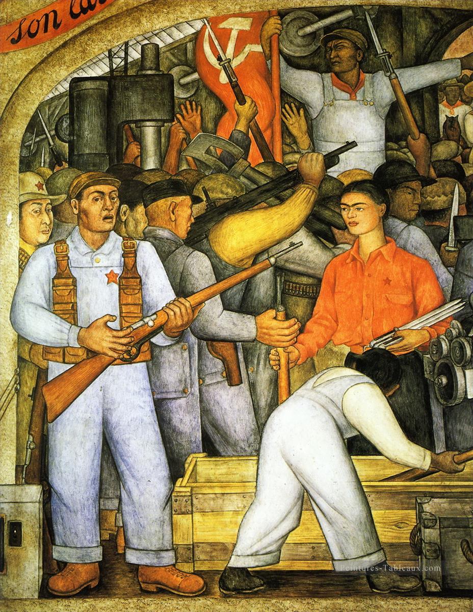 En el Arsenal socialisme Diego Rivera Peintures à l'huile